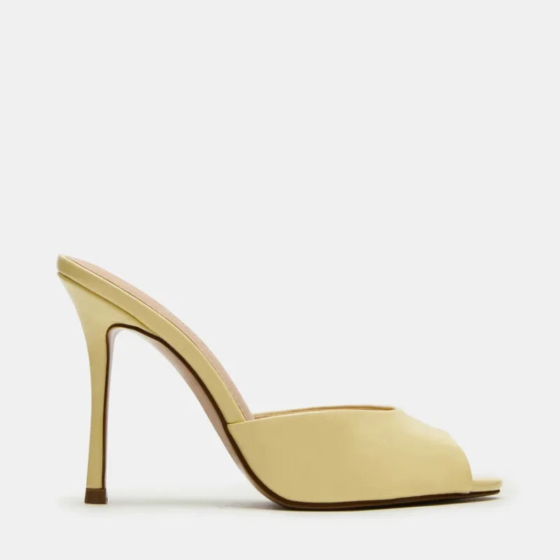2025 Talons Hauts Antidérapants Sexy Escarpins pour Dames Semelle Intérieure Grande Taille Talon Printemps Extérieur Sandales Légères Bout Pointu Été