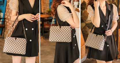 Nuova borsa a tracolla di design di lusso per donna Borse a tracolla a tracolla in pelle Pu Borse da donna a tracolla con catena di moda