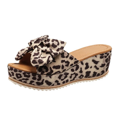 Sandales d'été compensées à semelle intérieure en PU tendance pour femmes, grande taille, vente en gros