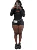 Trending Products 2024 New Arrivals Women's Jumpsuits & Playsuits Long Sleeve Hoodie Bodycon Knitted Skinny Jumpsuits Playsuits