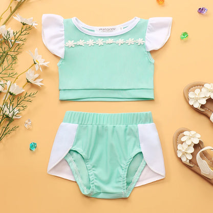 Costume da bagno principessa Sirena Mirabel Isabella Costume da bagno Set Ragazza Estate Beachwear Pool Party Bambini Anna Elsa Rapunzel Costume da bagno