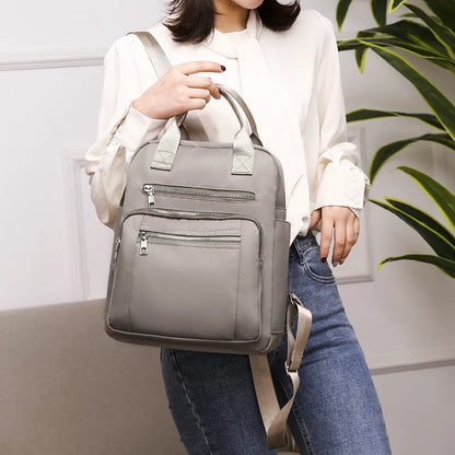 Zaino da donna da viaggio Borse a tracolla Oxford impermeabili casual Borsa da donna di grande capacità Zaino Borsa da scuola nera