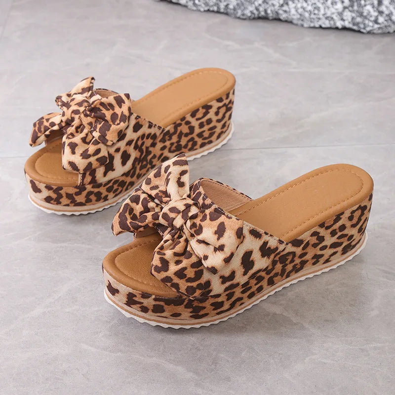 Sandales d'été compensées à semelle intérieure en PU tendance pour femmes, grande taille, vente en gros