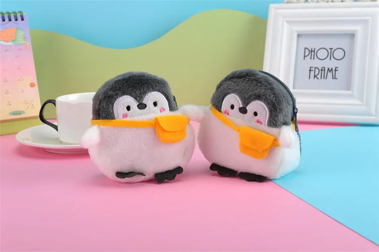 Cartone animato animale ragazzi portamonete in peluche bambini portamonete con cerniera custodia portaoggetti simpatici animali portafogli donna mini borsa regalo per bambini