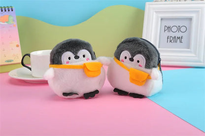 Cartone animato animale ragazzi portamonete in peluche bambini portamonete con cerniera custodia portaoggetti simpatici animali portafogli donna mini borsa regalo per bambini
