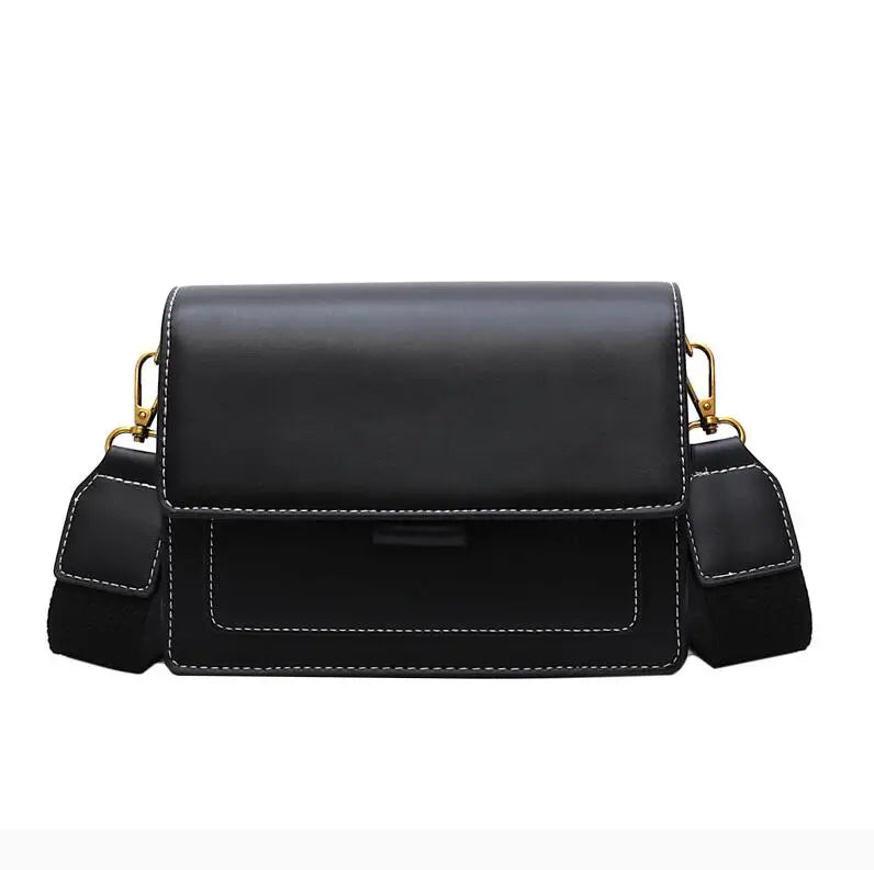 Borse a tracolla in pelle di colore a contrasto per donna Borsa da viaggio Borsa a tracolla semplice moda Borsa a tracolla piccola da donna