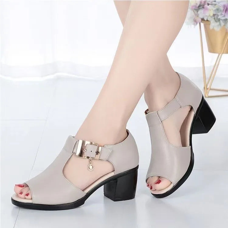Pantoufles à grand talon en cristal pour femme avec bande transparente Imprimé léopard Sandales pour femme et femme à talons hauts