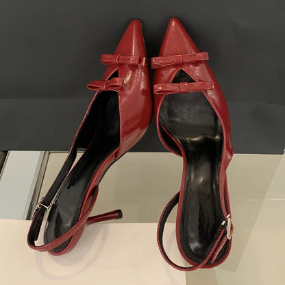 Chaussures pour femmes en cuir à bout pointu sur mesure, sandales élégantes et sexy, pour fêtes, été, luxe
