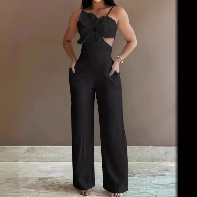 Großhandel Boutique 2026 Sommer Europäische und Amerikanische Mode Lässiger einfarbiger sexy Damen-Jumpsuit