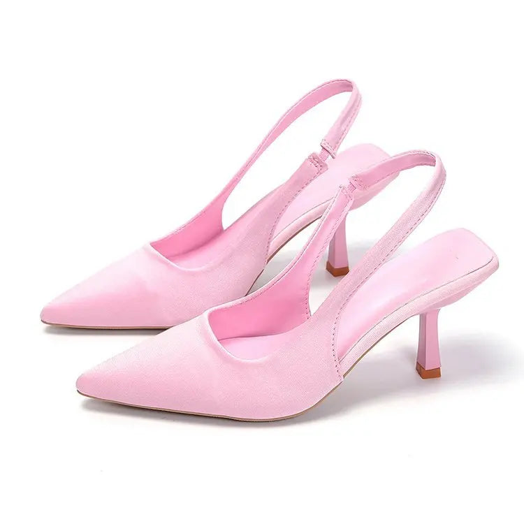 Sandales unies à talons hauts Nouveaux escarpins à bout pointu Escarpins à talons aiguilles pour femmes