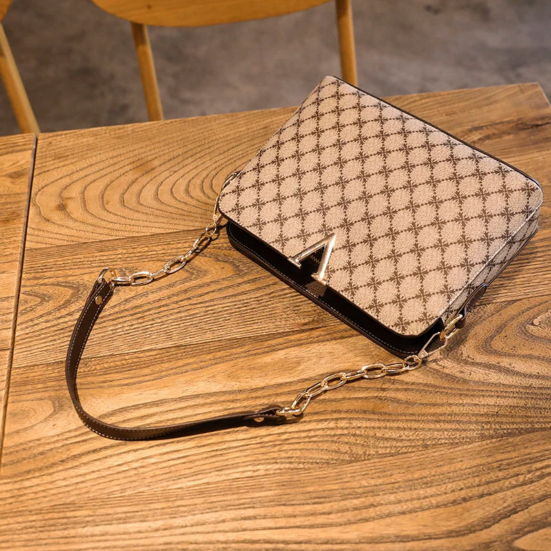 Nuova borsa a tracolla di design di lusso per donna Borse a tracolla a tracolla in pelle Pu Borse da donna a tracolla con catena di moda