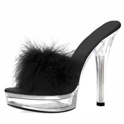 13 cm Transparente Stiletto High Heels Mode Leichte Zehenpartie Plateau High Heels Club Sexy Stripper Große Zehenpartie Sommer Sandalen