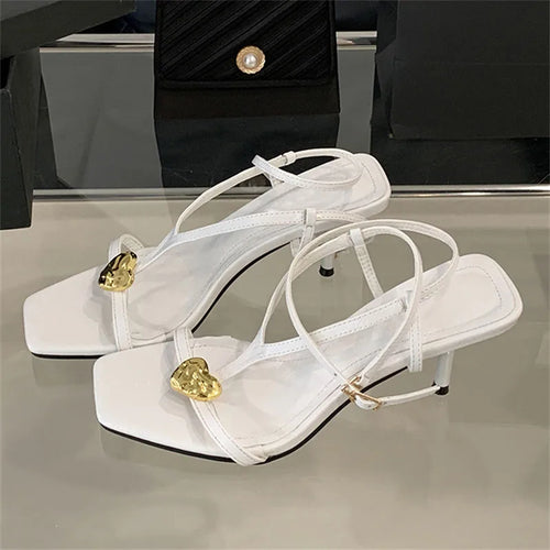 2025 Designer Customized Women's Comfortable Open Toed Red High Heels Sandals Wedding Shoes