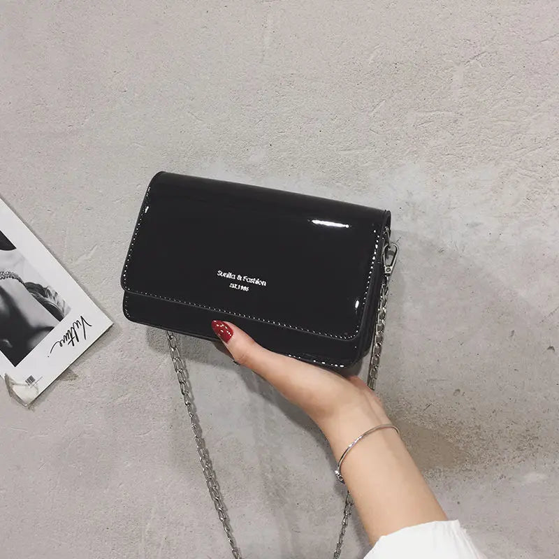 Borse da donna con patta Laser borsa a tracolla a catena a specchio borsa piccola da donna borsa a tracolla da donna borsa a tracolla