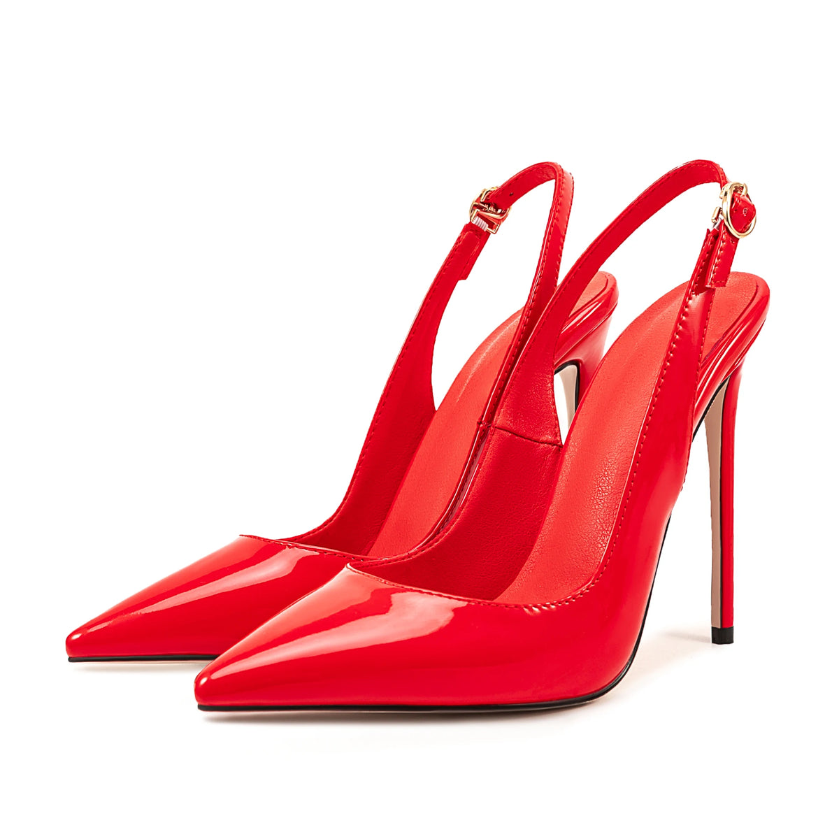 Large Size High Heel Summer Dress Pumps Pointy Toe Back Strap Sandals Slim Slingbacks Lightweight and Soft for Autumn