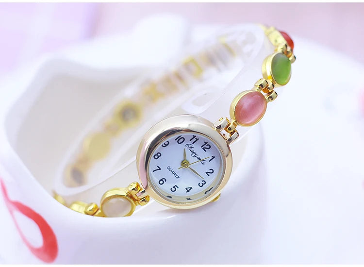 Orologio da Polso da Donna Chaoyada 2026 di Marca Famosa, con Catenella, Regalo per la Mamma, al Quarzo, con Strass, alla Moda, di Lusso