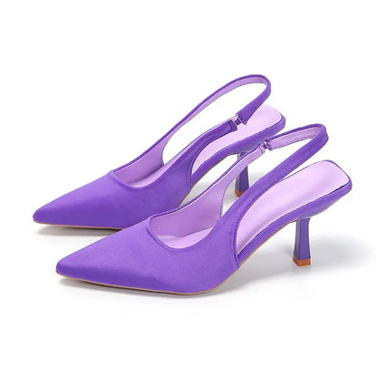 Sandales unies à talons hauts Nouveaux escarpins à bout pointu Escarpins à talons aiguilles pour femmes