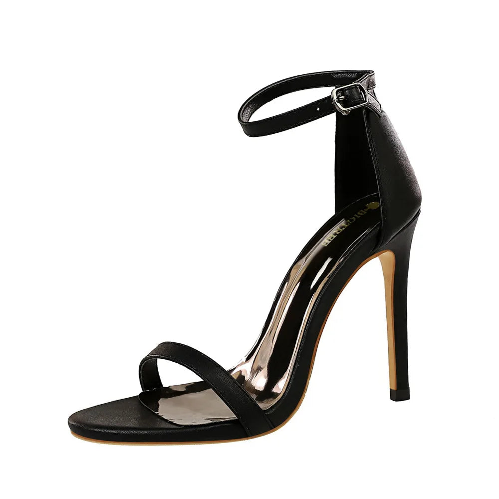 829-1 European and American Style Summer Fashion Simple Stiletto High Heel High Heels Sexy Nightclub Sandals Women's Shoes