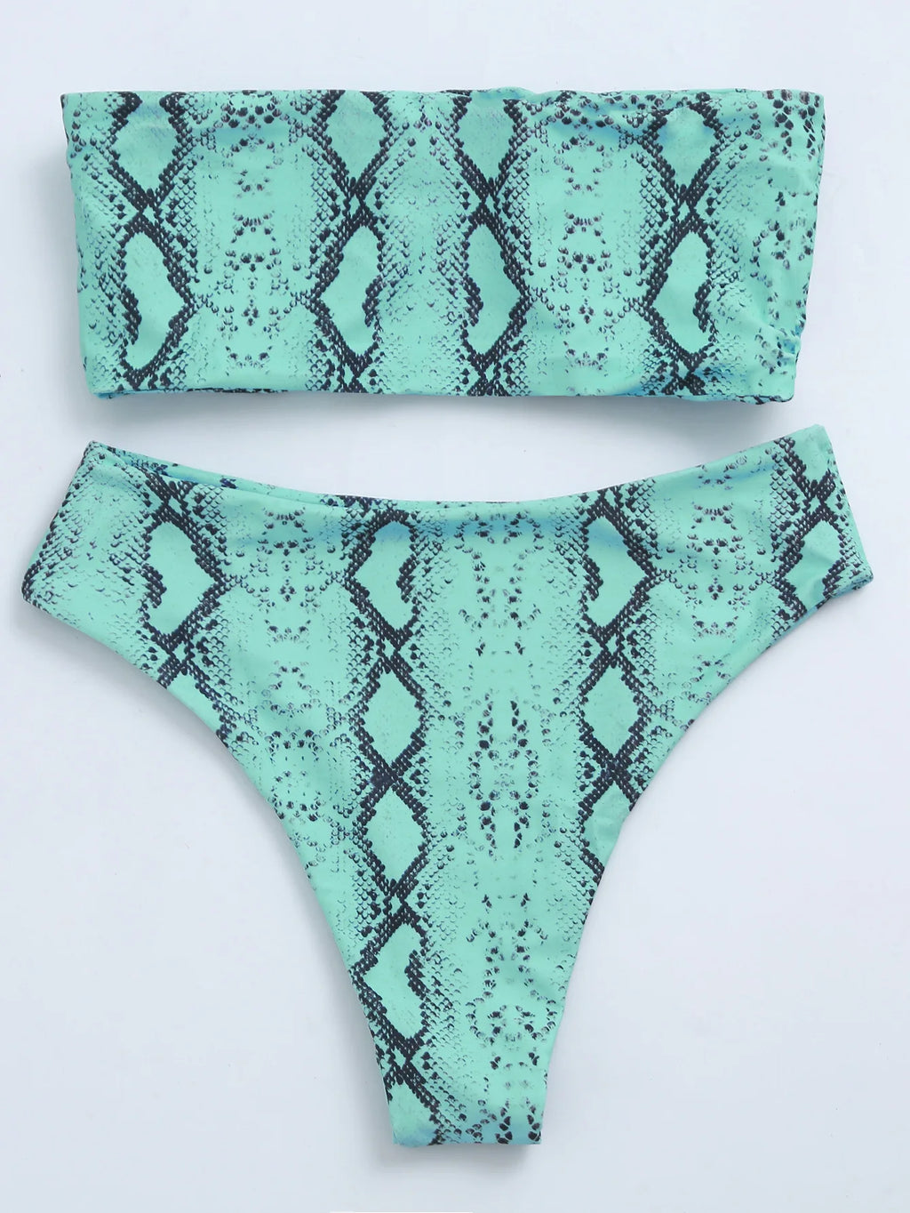 Sexy Bandeau Bikinis Damen Badeanzug Push Up Bademode Print Bikini Set Weibliche Brasilianische Bikinis Strandmode Sommer High Waist Swim