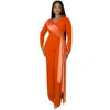 Cy9007 Fashion Ladies Elegant Slim-fit Jumpsuit Solid Color Jumpsuit Slim Fit Single Shoulder Wide Leg Pants for Women