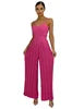 Liu Ming Herbst Winter Damen Sexy Neues Produkt Rückenfrei Locker Lässiger Playsuit Weiblicher Plissierter Overall Weiter Bein Jumpsuit