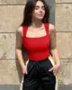 Custom Logo Women's Summer Sexy Vintage Quick Dry Activewear Beach Holiday Elastic Sleeveless Tight Sweatshirt