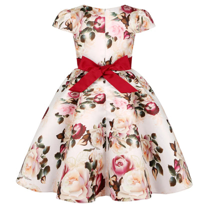 Nuove ragazze Bambini Fiore Elegante causale Principessa Abiti da festa Abbigliamento per bambini Natale Compleanno Festa di nozze Abito da bambina