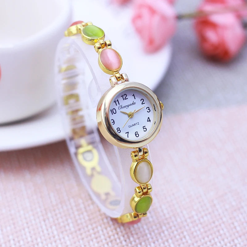 Orologio da Polso da Donna Chaoyada 2026 di Marca Famosa, con Catenella, Regalo per la Mamma, al Quarzo, con Strass, alla Moda, di Lusso