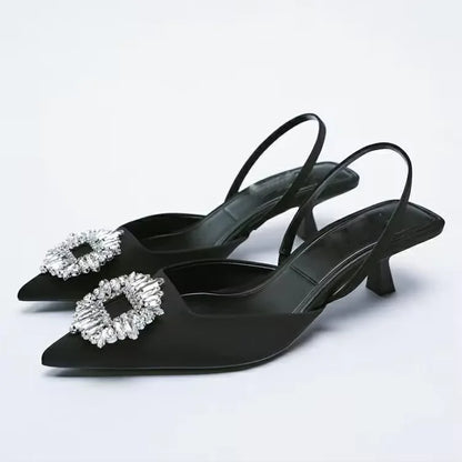 Große Crystal Heel Hausschuhe für Damen mit transparentem Band Leopard Print Sandalen für Damen und Frauen mit High Heels