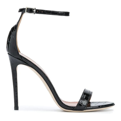 Plus Size Fashion Stiletto Heel Buckle Strap Women Sandals Elegant Open Toe High Heels for Ladies