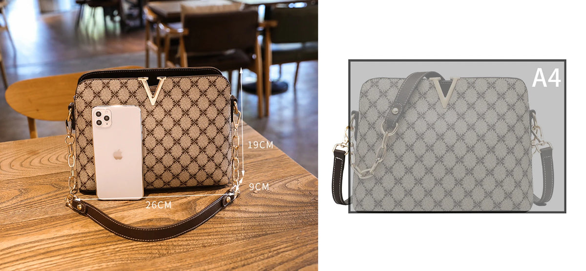 Nuova borsa a tracolla di design di lusso per donna Borse a tracolla a tracolla in pelle Pu Borse da donna a tracolla con catena di moda