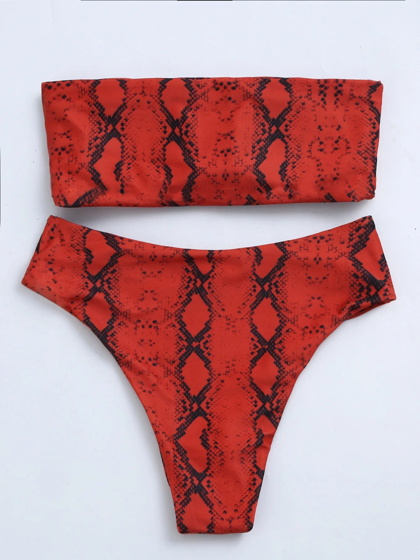 Sexy Bandeau Bikinis Damen Badeanzug Push Up Bademode Print Bikini Set Weibliche Brasilianische Bikinis Strandmode Sommer High Waist Swim