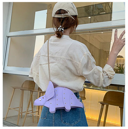Triceratops Mini Borsa a tracolla per donna Borse e borsette Borsa a tracolla con catena di moda Pochette Borse firmate da ragazza chic 2021