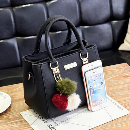 Yogodlns borsa da donna con ciondolo con perline borsa a tracolla in rilievo da donna borsa a tracolla da donna borse con palle di pelo borsa di alta qualità