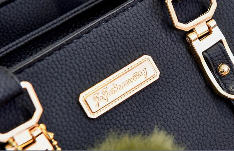 Yogodlns borsa da donna con ciondolo con perline borsa a tracolla in rilievo da donna borsa a tracolla da donna borse con palle di pelo borsa di alta qualità