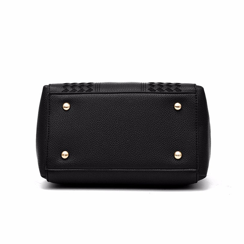 Borse a tracolla ricamate Borse da donna in pelle Borse da donna Sac a Main Borsa a mano con palla per capelli da donna