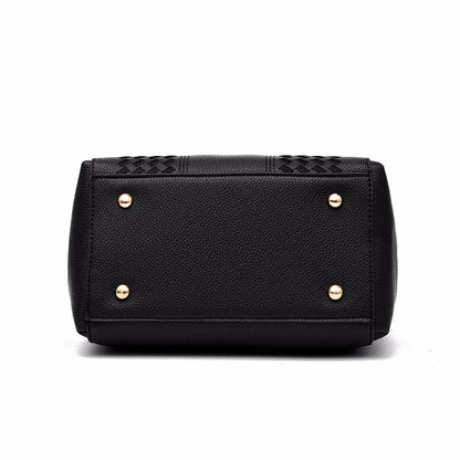 Borse a tracolla ricamate Borse da donna in pelle Borse da donna Sac a Main Borsa a mano con palla per capelli da donna