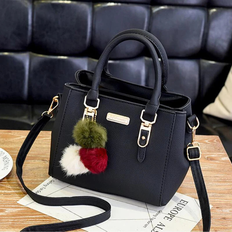 Yogodlns borsa da donna con ciondolo con perline borsa a tracolla in rilievo da donna borsa a tracolla da donna borse con palle di pelo borsa di alta qualità