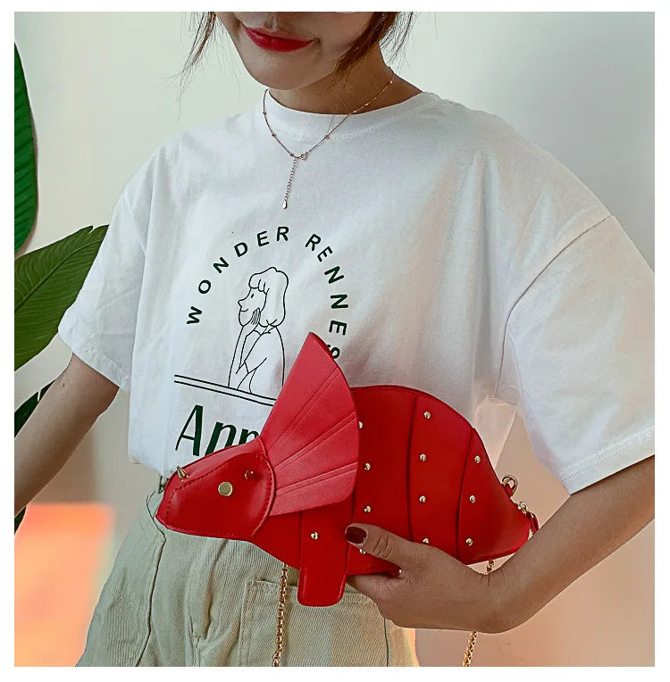 Triceratops Mini Borsa a tracolla per donna Borse e borsette Borsa a tracolla con catena di moda Pochette Borse firmate da ragazza chic 2021
