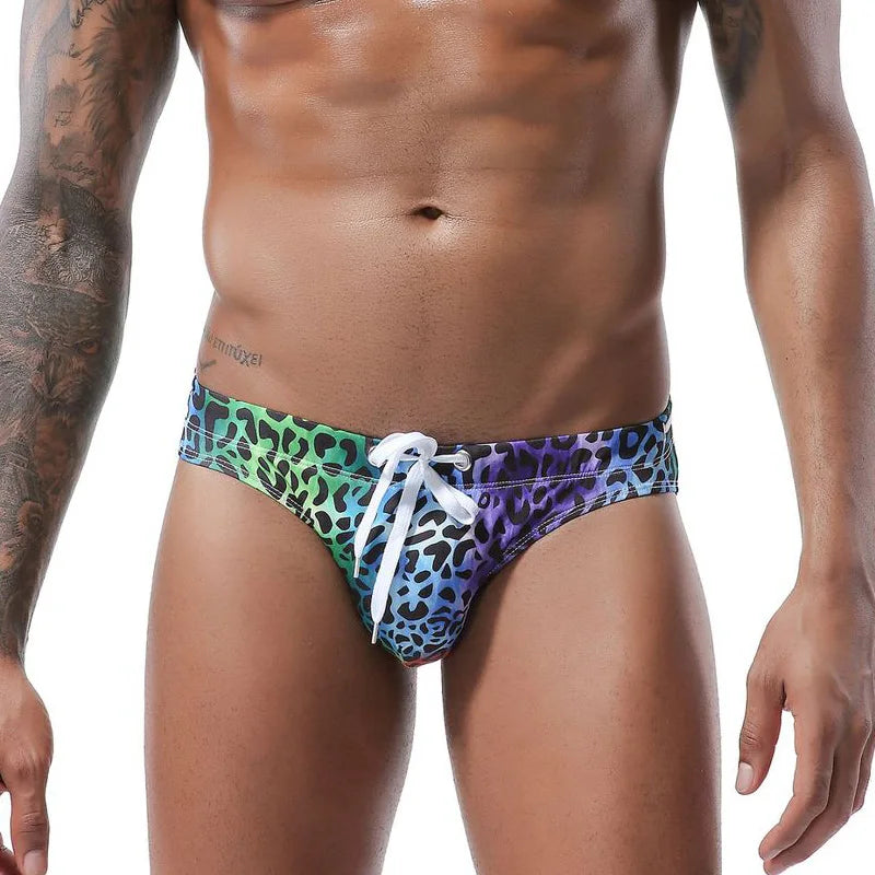 2019 New Nadar Leopard Swimwear Men Sexybriefs Trunks Mens Bathing Suit Swimming Swim Surfing Beach Shorts Bikini Sunga for Men