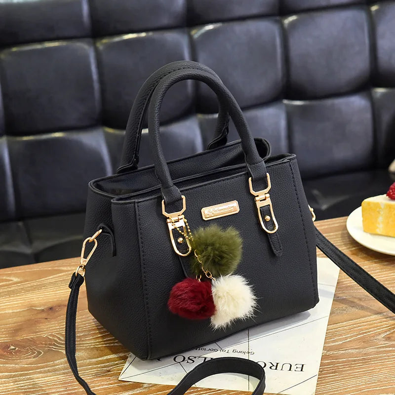 Yogodlns borsa da donna con ciondolo con perline borsa a tracolla in rilievo da donna borsa a tracolla da donna borse con palle di pelo borsa di alta qualità