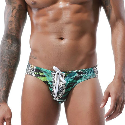 2019 New Nadar Leopard Swimwear Men Sexybriefs Trunks Mens Bathing Suit Swimming Swim Surfing Beach Shorts Bikini Sunga for Men