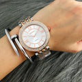 CONTENA Orologi da donna Orologio da donna con strass di moda Orologio da donna in argento di lusso delle migliori marche Orologi da donna Orologio in acciaio pieno reloj mujer