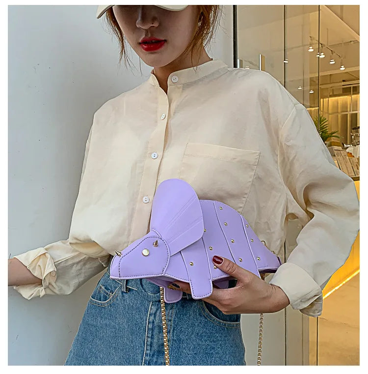 Triceratops Mini Borsa a tracolla per donna Borse e borsette Borsa a tracolla con catena di moda Pochette Borse firmate da ragazza chic 2021