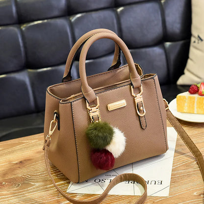 Yogodlns borsa da donna con ciondolo con perline borsa a tracolla in rilievo da donna borsa a tracolla da donna borse con palle di pelo borsa di alta qualità