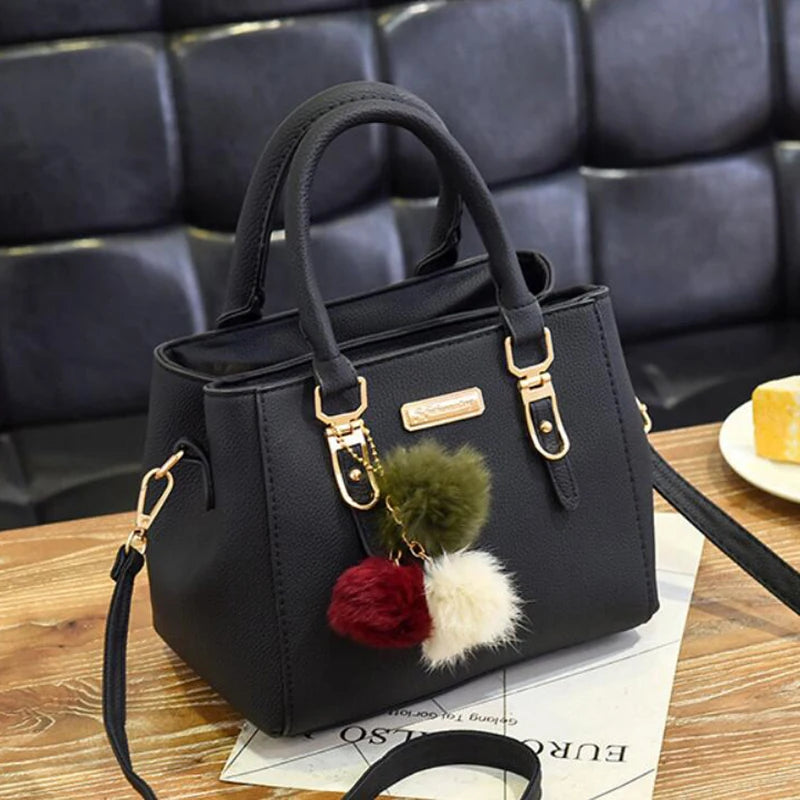 Yogodlns borsa da donna con ciondolo con perline borsa a tracolla in rilievo da donna borsa a tracolla da donna borse con palle di pelo borsa di alta qualità