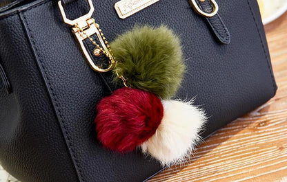 Yogodlns borsa da donna con ciondolo con perline borsa a tracolla in rilievo da donna borsa a tracolla da donna borse con palle di pelo borsa di alta qualità