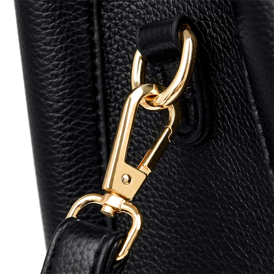Borse di lusso in morbida pelle Borse da donna Designer 3 strati Borsa a tracolla con tracolla Sac Borsa da donna per lo shopping di grande capacità