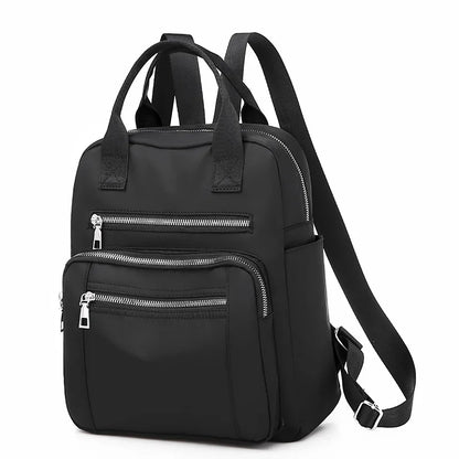 Zaino da donna da viaggio Borse a tracolla Oxford impermeabili casual Borsa da donna di grande capacità Zaino Borsa da scuola nera