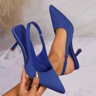 Chaussures femme Lady Office Talons Sandales Sandales à bout pointu Tige en PU et style sexy pour femme
